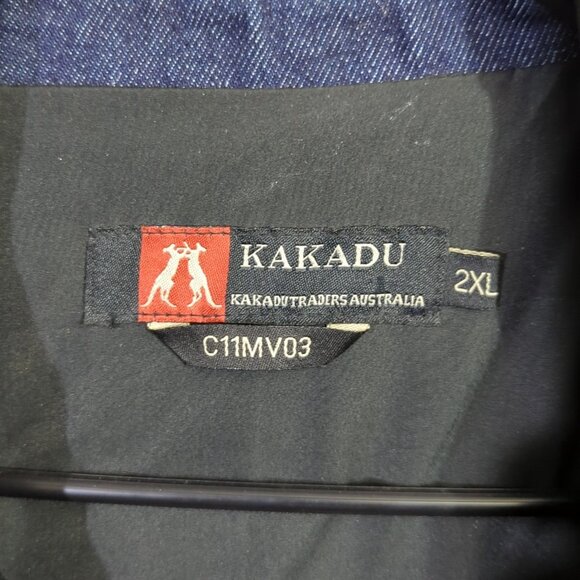 Kakadu Traders Australia Vest Men's 2XL Blue Denim Conceal Carry C11MV03 - Picture 4 of 15